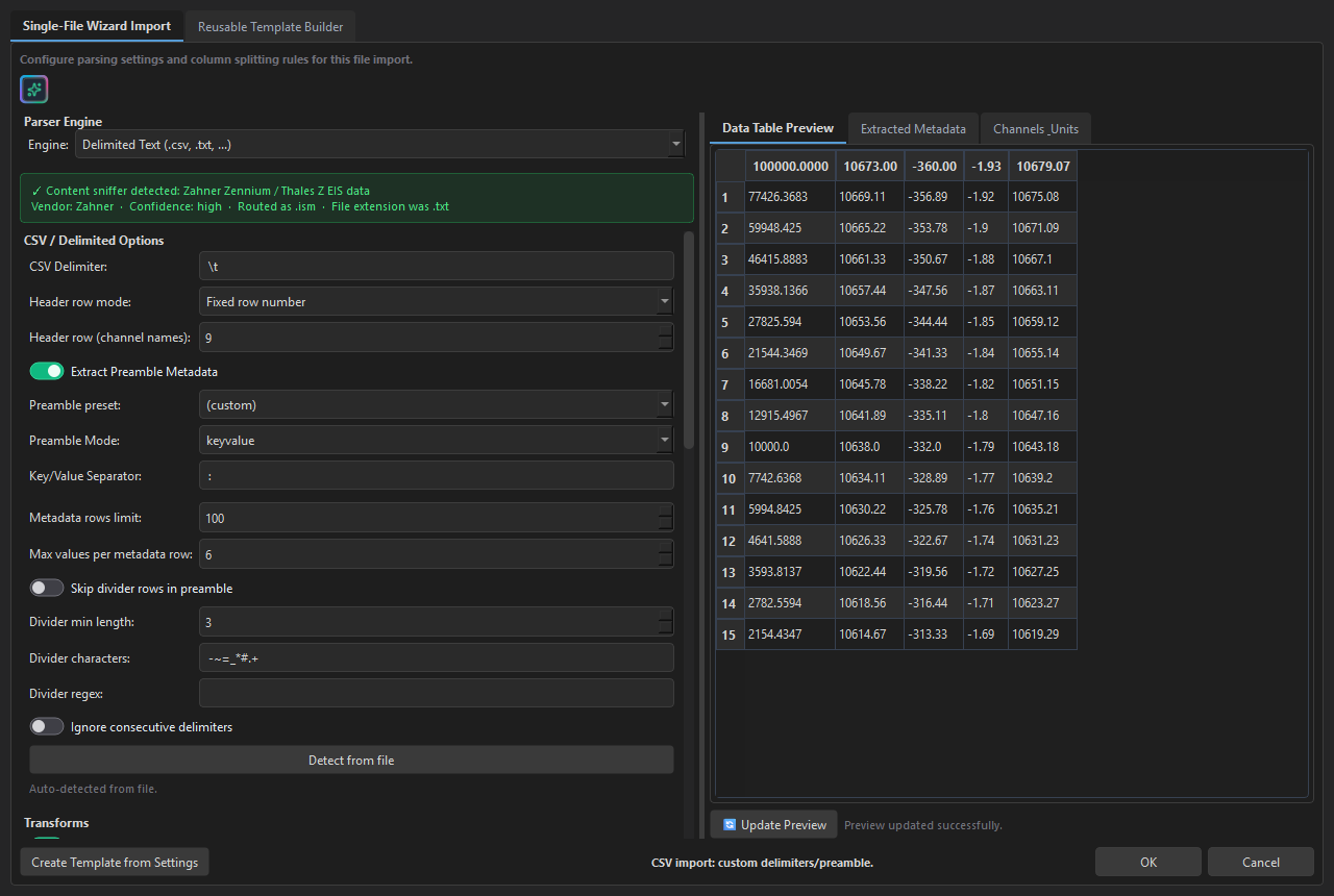 File type sniffer detecting a Zahner EIS export from content rather than extension
